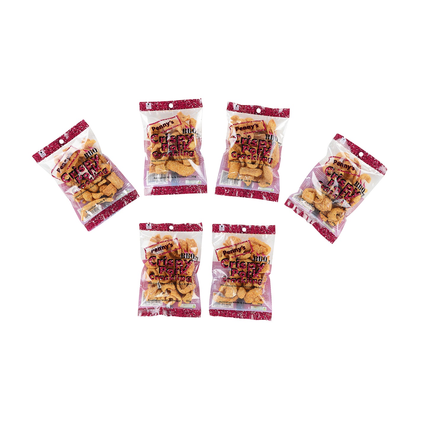 6x BBQ 35g Bags